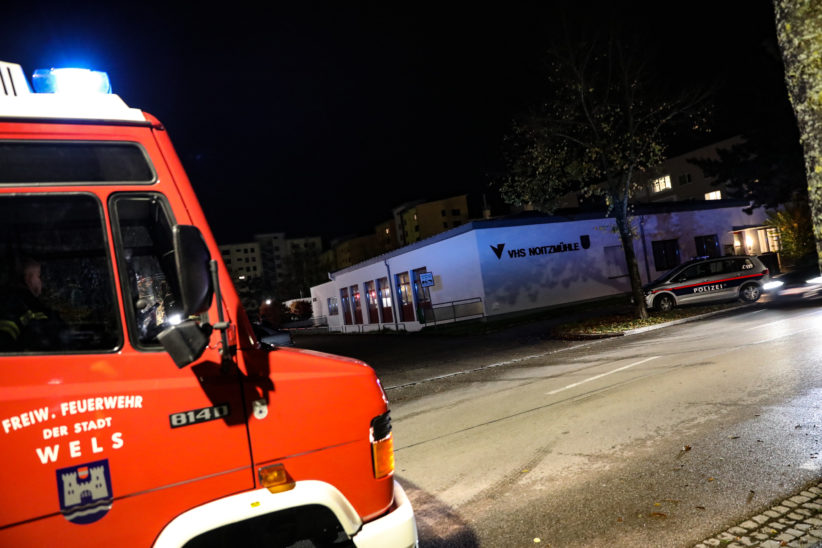 Brandmeldeanlage schlug nach Einbruch in eine Bildungseinrichtung in Wels-Lichtenegg an