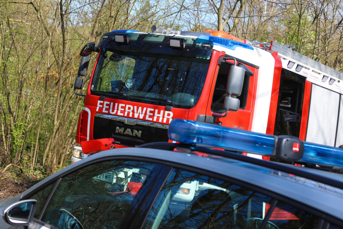 Kleinbrand in einem Waldstück in Wels-Waidhausen