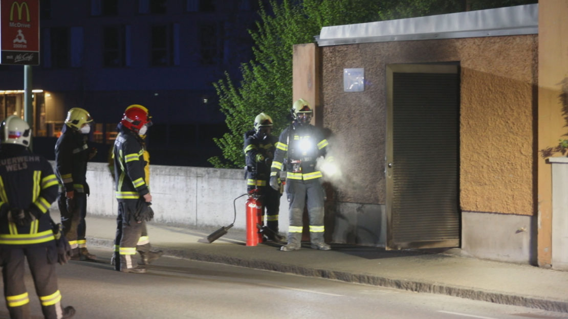 Brand in einer Trafostation in Wels-Lichtenegg führt zu Stromausfall
