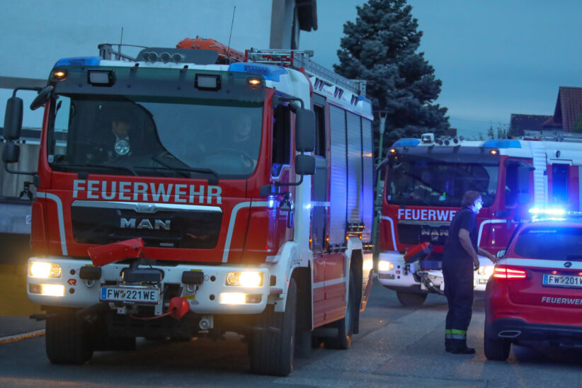 Größeres Lagerfeuer in Wels-Lichtenegg löste Einsatz der Feuerwehr aus