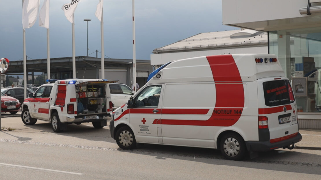 Notarzteinsatz nach Verkehrsunfall in Wels-Pernau