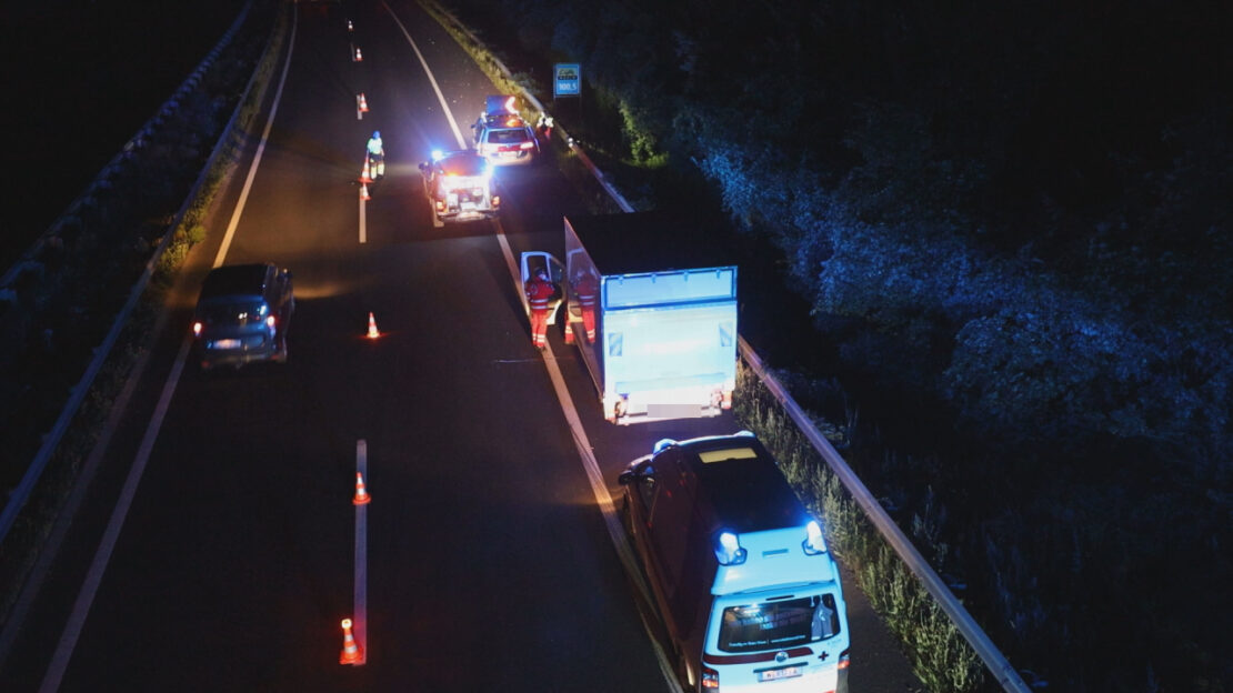 Personenrettung nach medizinischem Notfall auf Innkreisautobahn bei Krenglbach