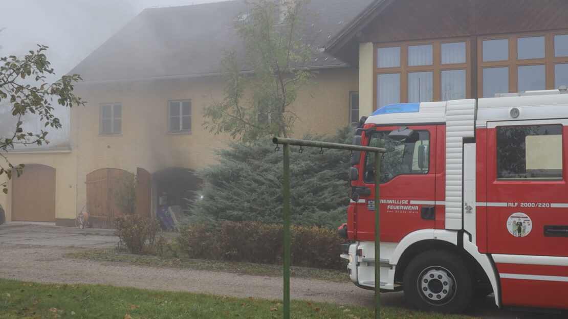 Brand in einem Gebäude in Wels-Neustadt
