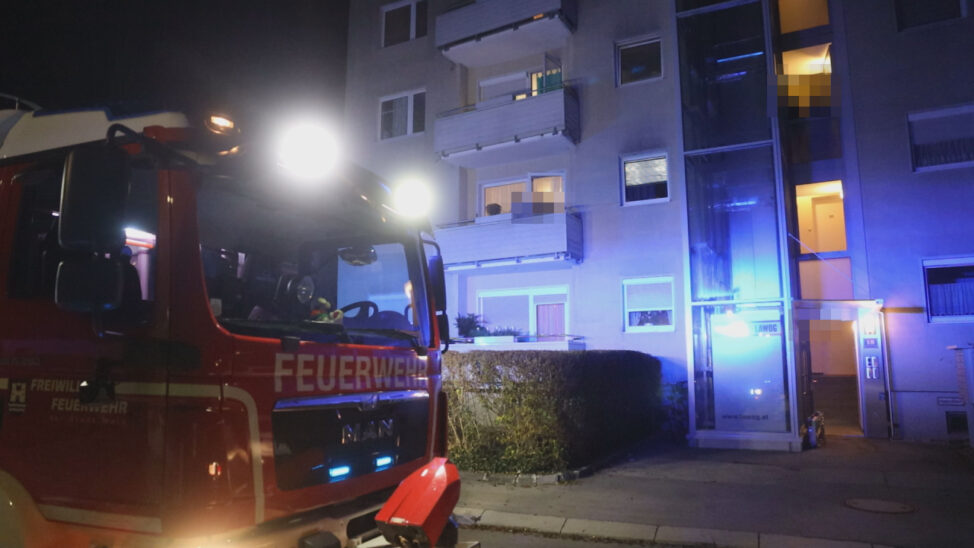 Fettbrand in einer Wohnung in Wels-Vogelweide