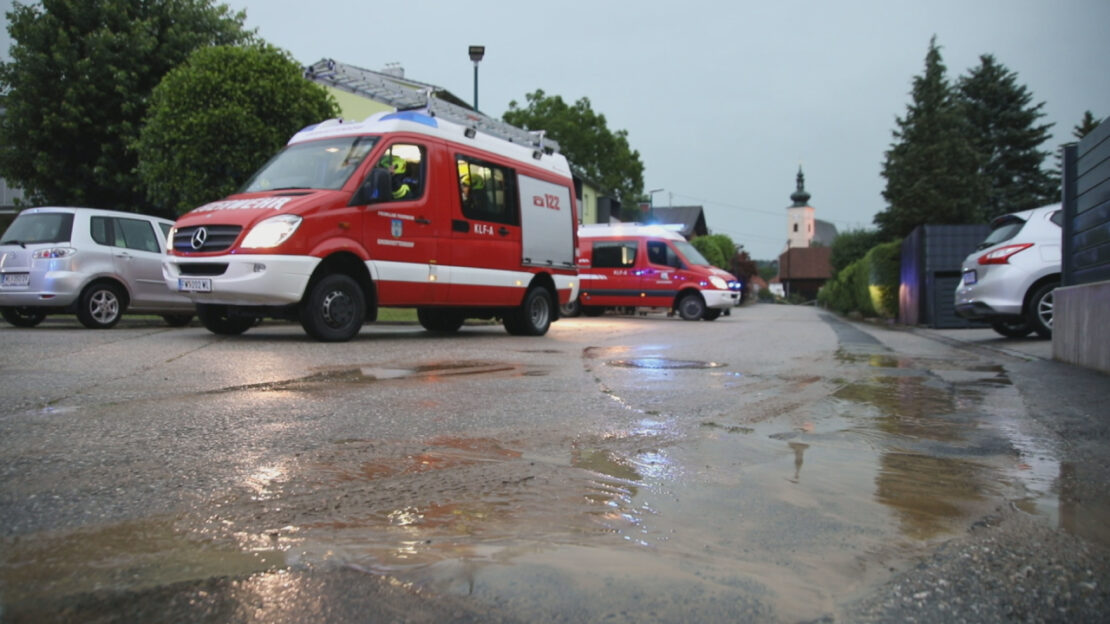 Gewitterfront sorgte erneut für mehrere unwetterbedingte Einsätze der Feuerwehren in Oberösterreich