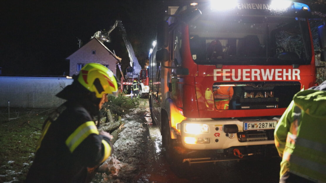 Sturmtief "Pit" sorgt für mehrere Einsätze der Feuerwehren in Oberösterreich