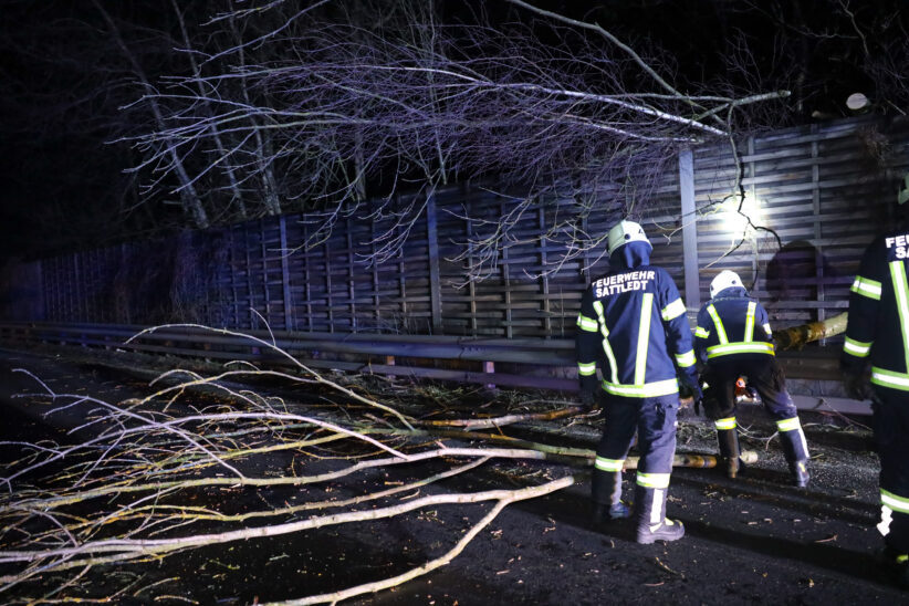 Sturmtief mit Böen in Orkanstärke sorgt für Einsätze der Feuerwehren in Oberösterreich