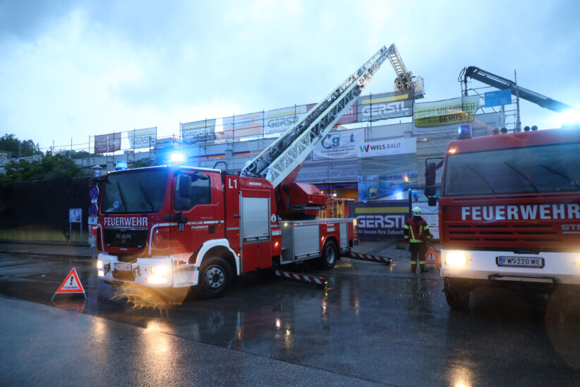 Unwettereinsätze: Starkregen sorgt in Oberösterreich lokal für viele Einsätze der Feuerwehren