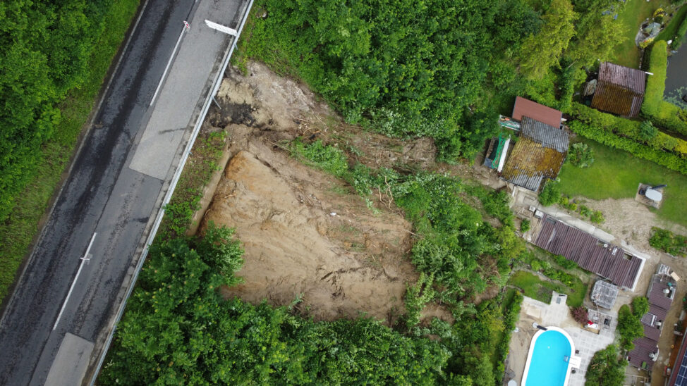 Größere Schäden an Infrastruktur nach Starkregenereignis in Schleißheim und Thalheim bei Wels