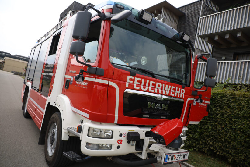 Einsatz der Feuerwehr in Wels-Lichtenegg durch nicht erreichbaren piepsenden Melder