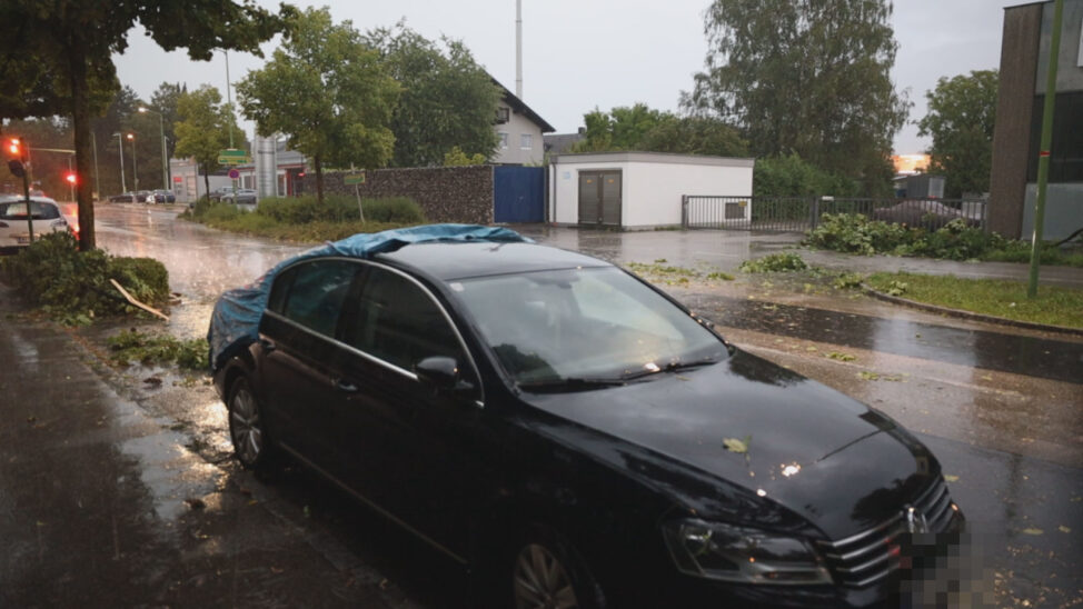 Unwetter: Schweres Gewitter über Oberösterreich sorgt für etwa 750 Einsätze der Feuerwehren
