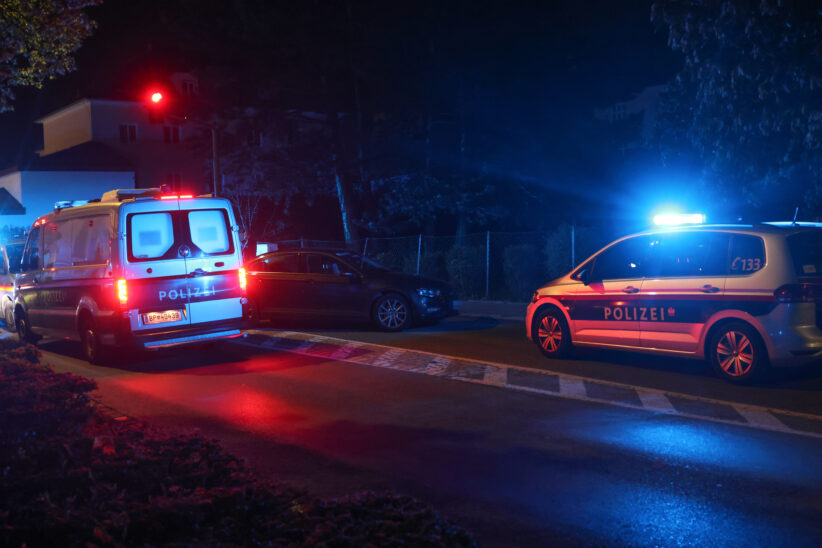 Größerer Einsatz der Polizei samt Rettung und Straßensperre in Wels-Pernau